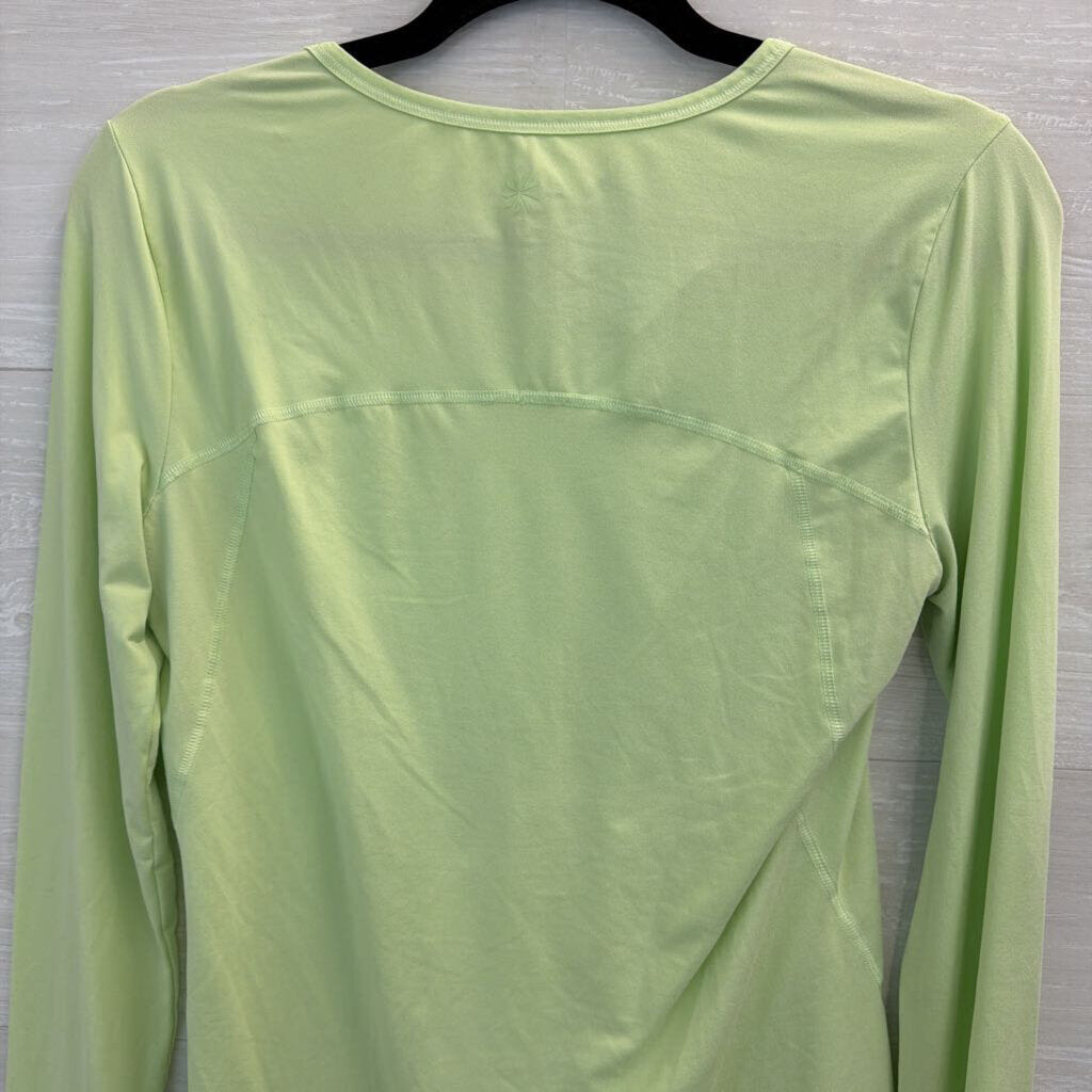 Athleta Green Long Sleeve Athletic Top Small