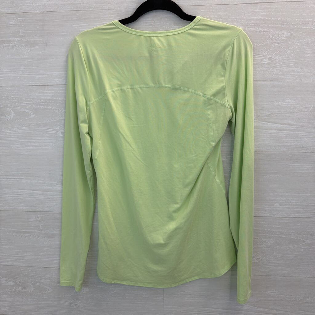 Athleta Green Long Sleeve Athletic Top Small