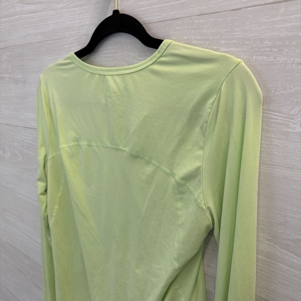 Athleta Green Long Sleeve Athletic Top Small