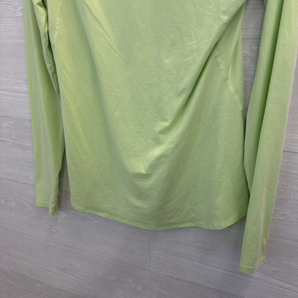 Athleta Green Long Sleeve Athletic Top Small