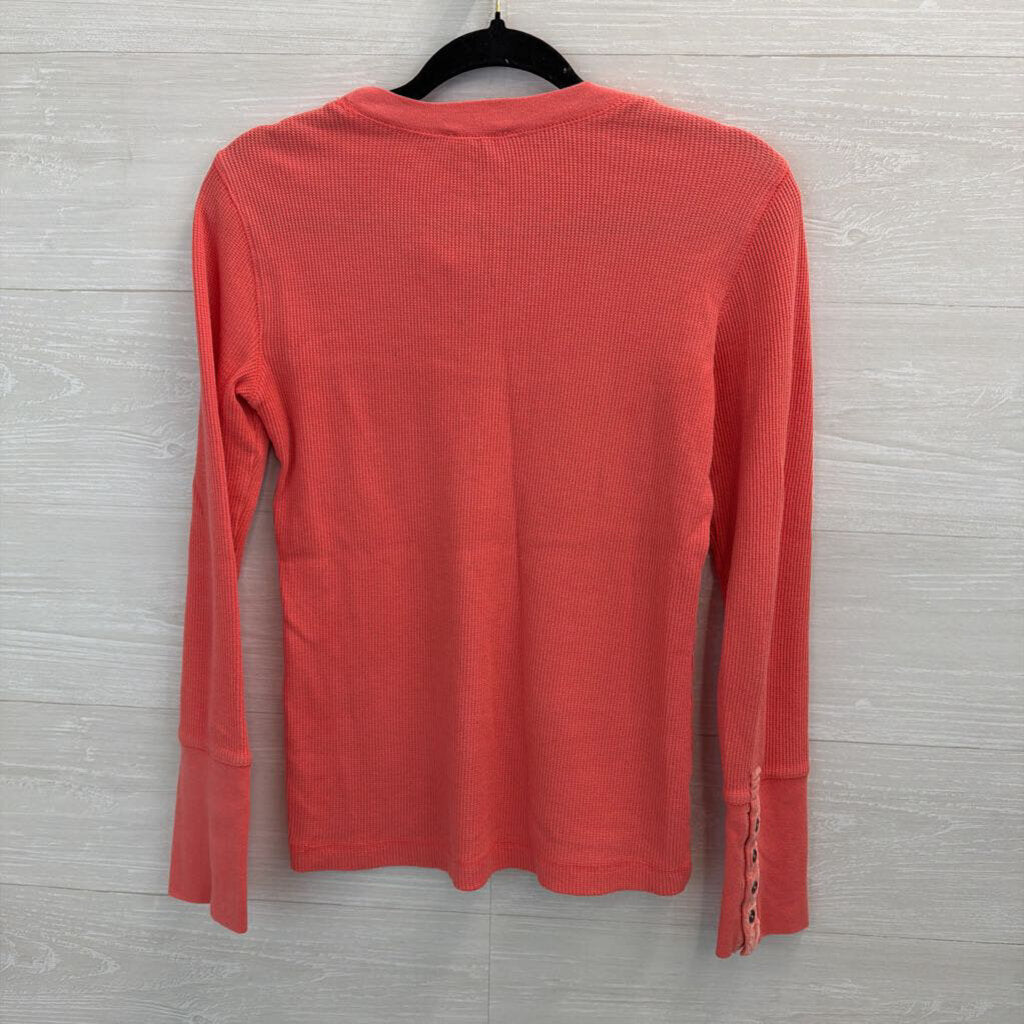 Sundance Coral Thermal Long Sleeve Pullover Small