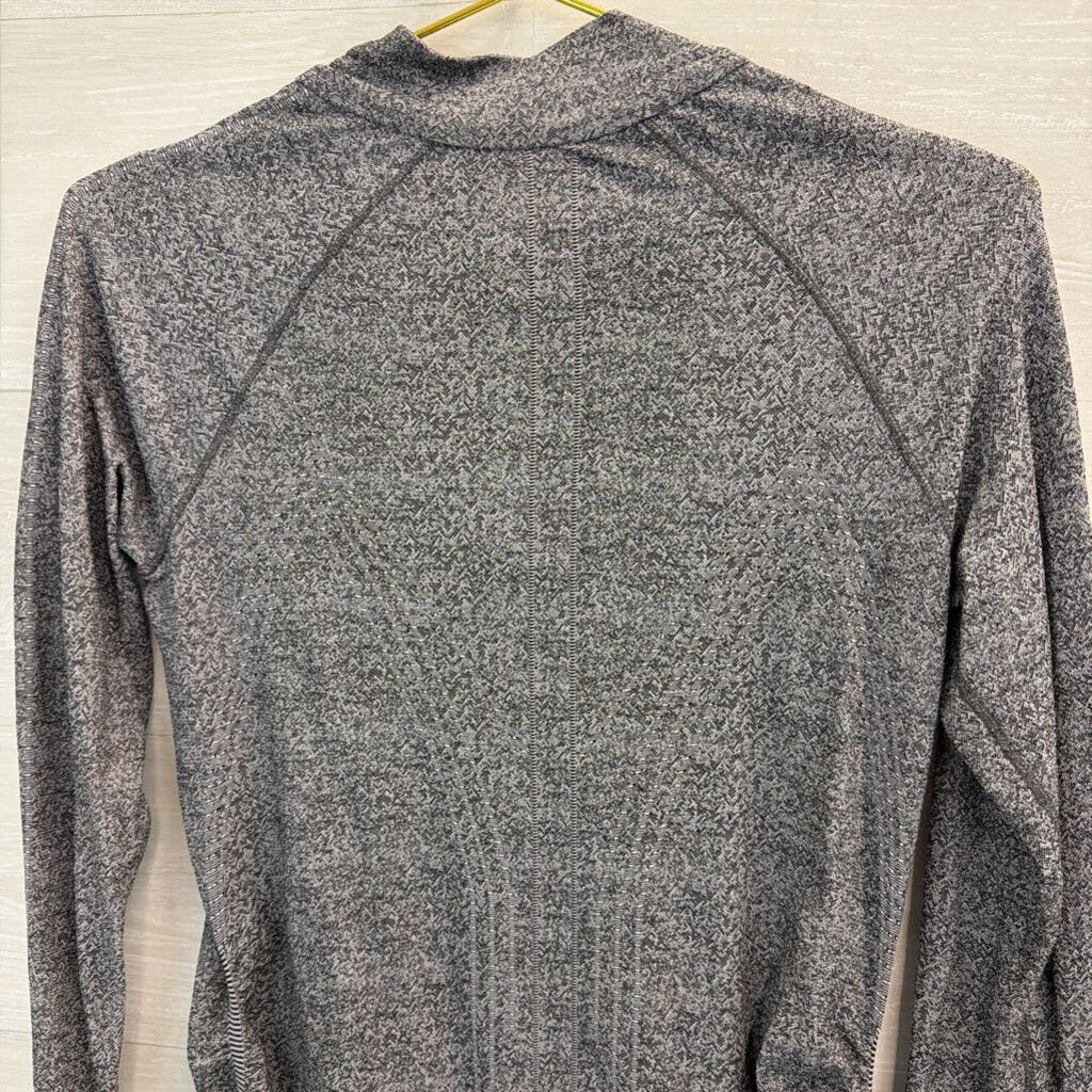 Athleta Grey Quarter Zip Long Sleeve Pullover Small