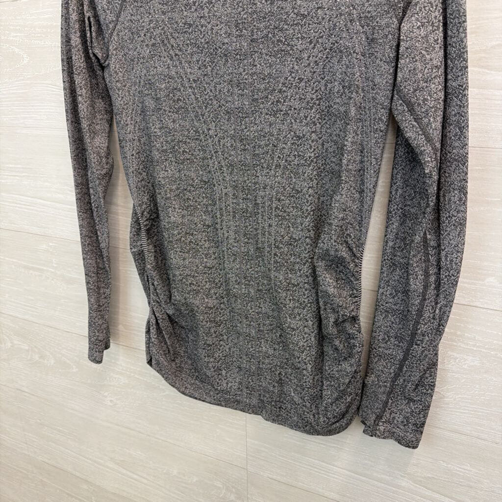 Athleta Grey Quarter Zip Long Sleeve Pullover Small