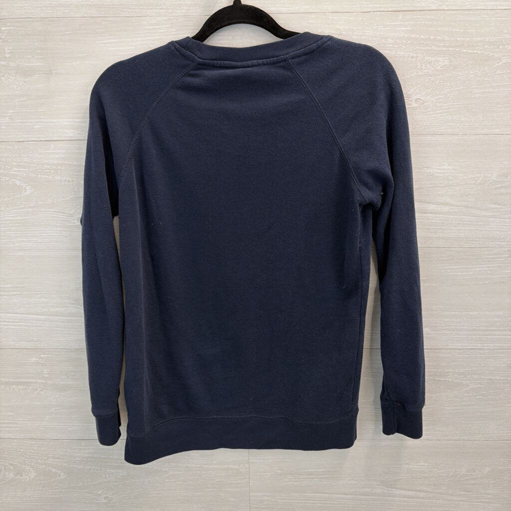 MV Sport Navy Virginia Cavaliers Crewneck Pullover Small