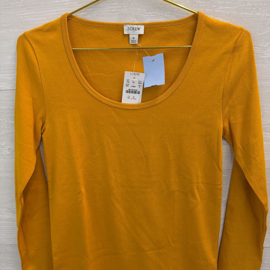 J Crew Yellow Long Sleeve Top Small