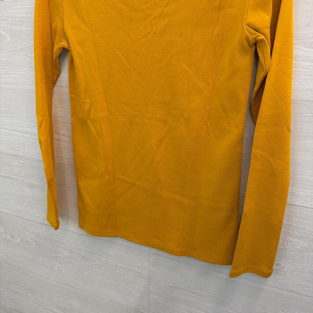 J Crew Yellow Long Sleeve Top Small