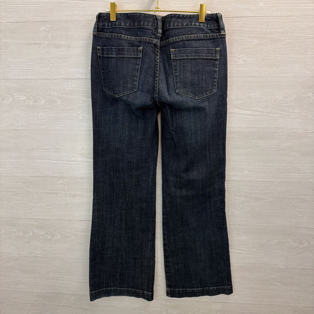 J Crew Dark Wash Wide Leg Jeans 6