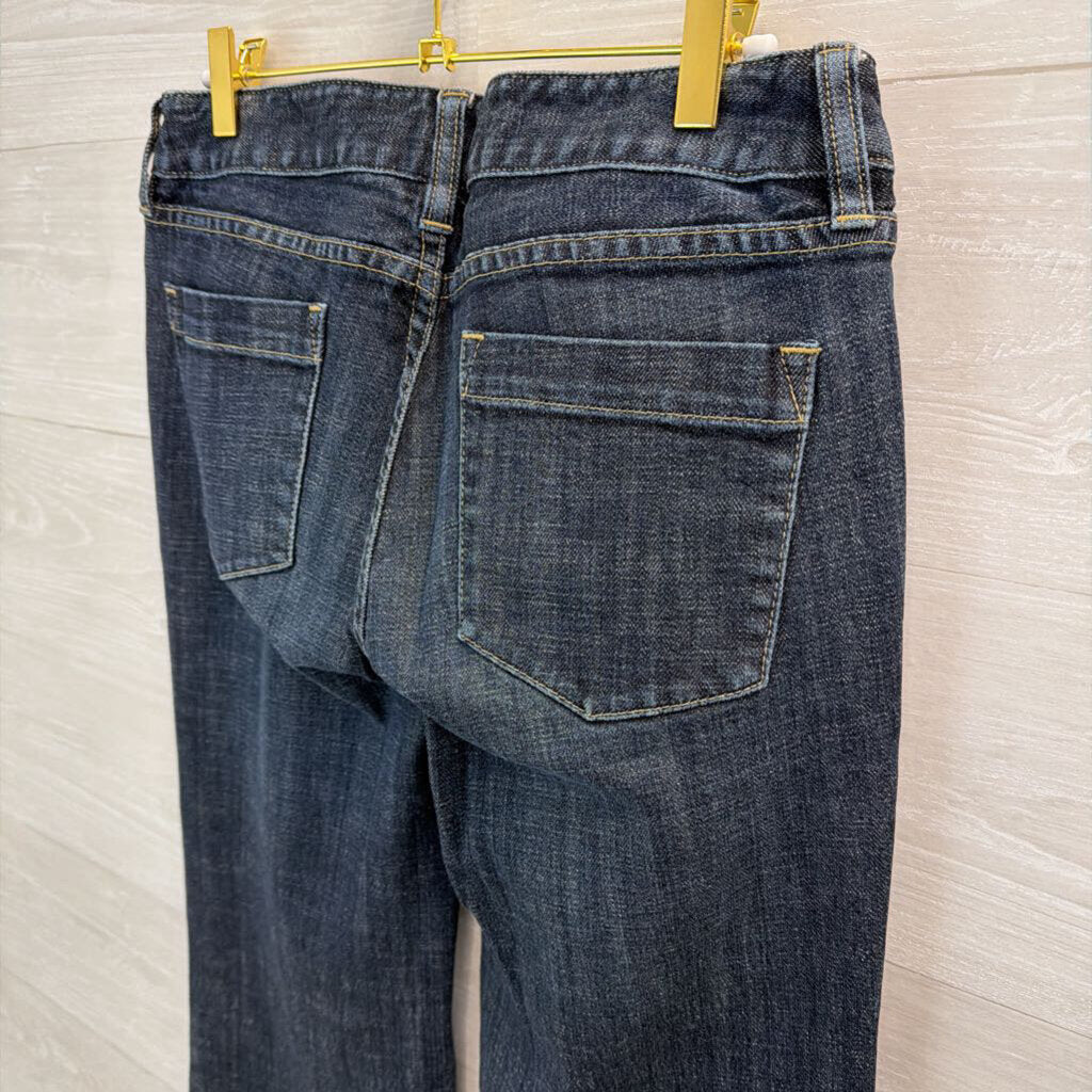 J Crew Dark Wash Wide Leg Jeans 6