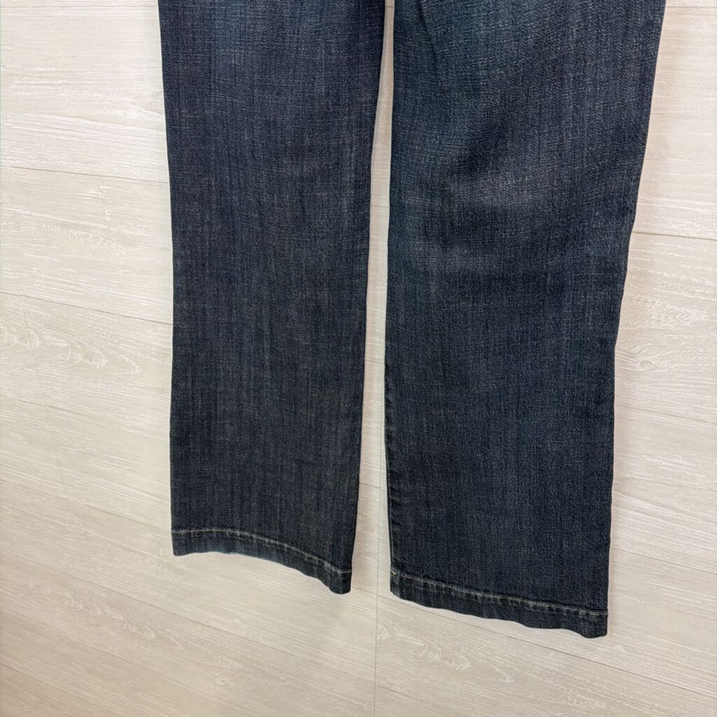 J Crew Dark Wash Wide Leg Jeans 6