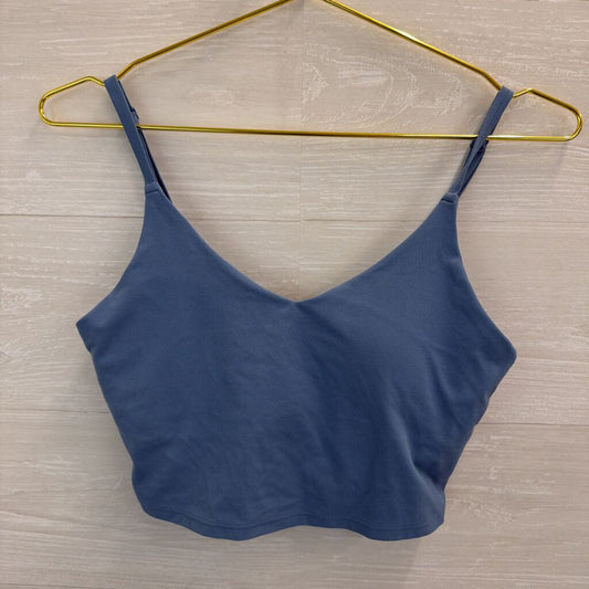 Athleta Blue Cropped Athletic Tank Top Small