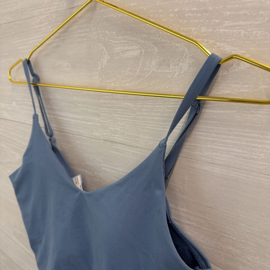 Athleta Blue Cropped Athletic Tank Top Small