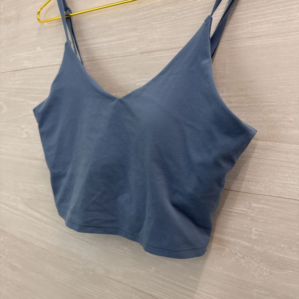 Athleta Blue Cropped Athletic Tank Top Small