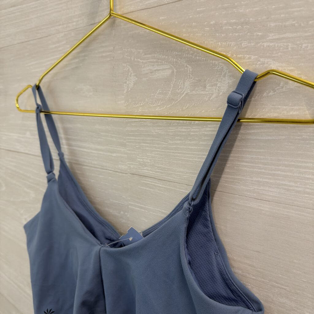 Athleta Blue Cropped Athletic Tank Top Small
