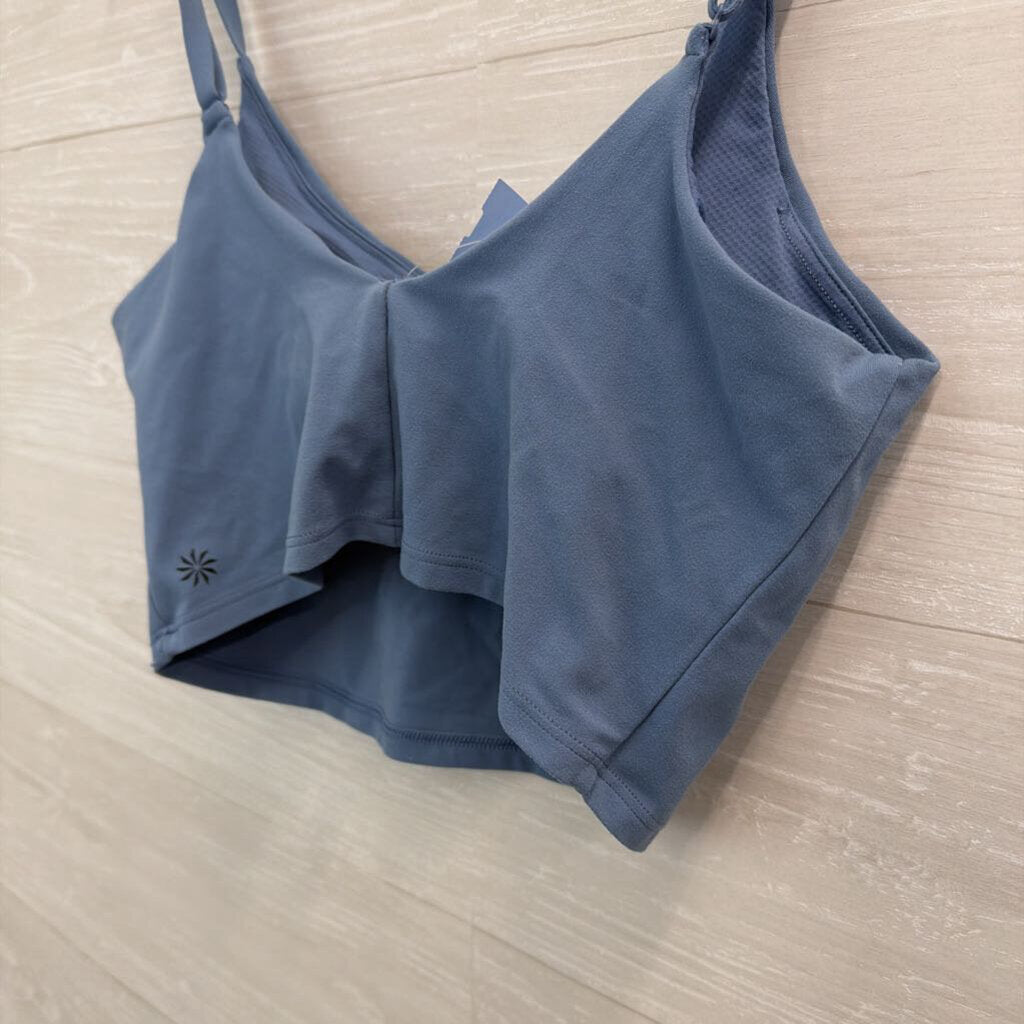 Athleta Blue Cropped Athletic Tank Top Small