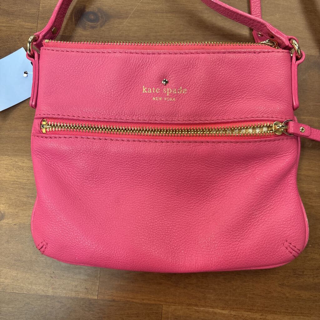 Kate Spade Pink Pebbled Leather Crossbody Purse