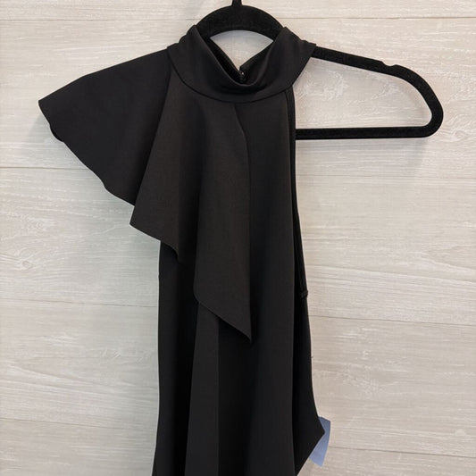 Nasty Gal Black High Neck Ruffle Detail Dress 8