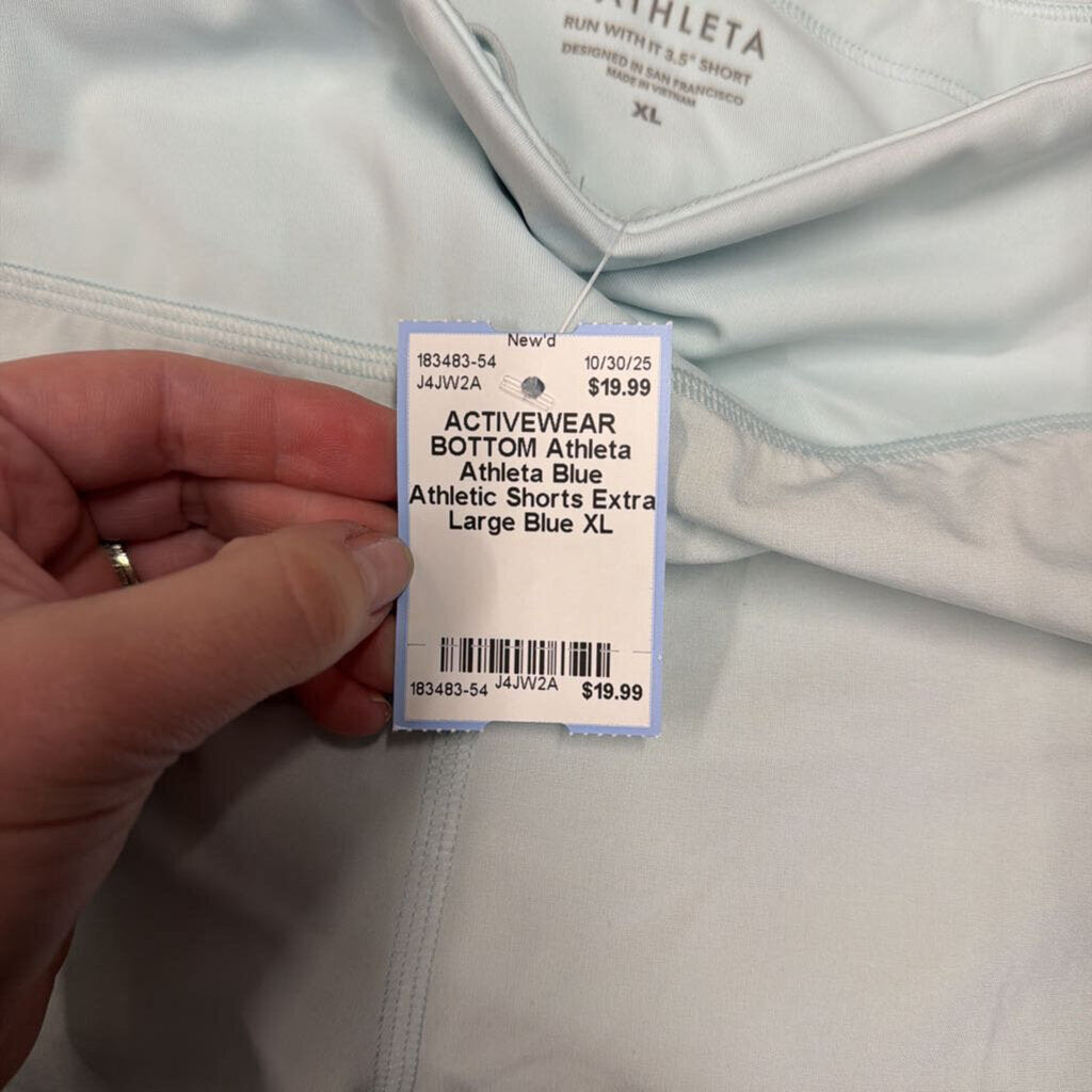 Athleta Blue Athletic Shorts Extra Large