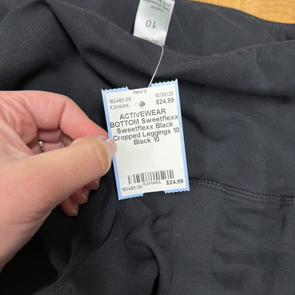 Sweetflexx Black Cropped Leggings 10