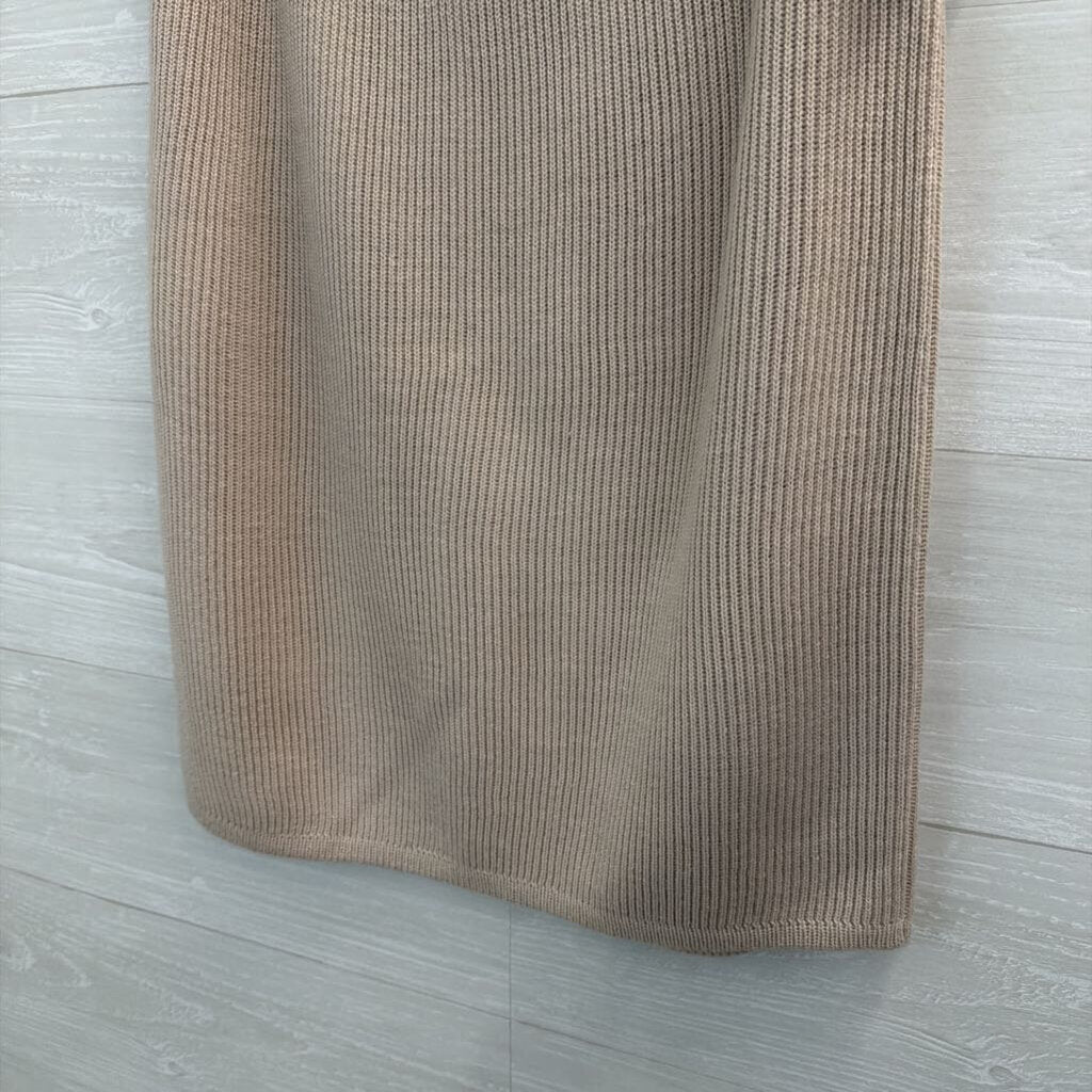 Jeanne Pierre Brown Knit Sweater Skirt Large