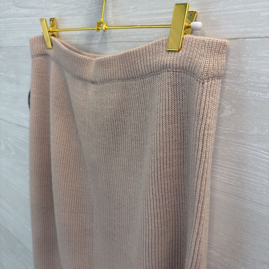 Jeanne Pierre Brown Knit Sweater Skirt Large