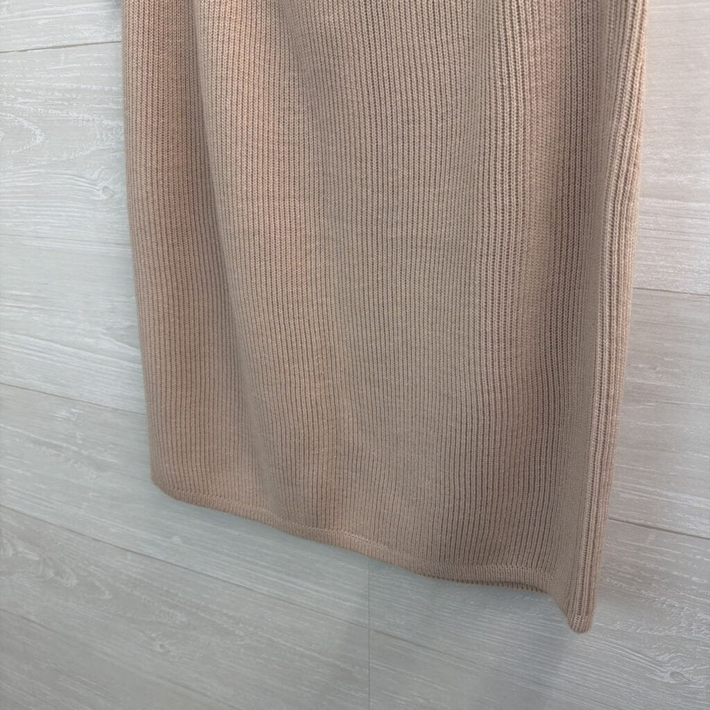 Jeanne Pierre Brown Knit Sweater Skirt Large