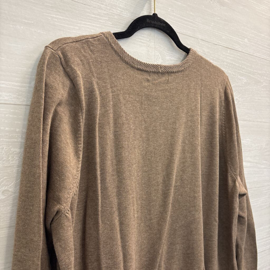 Jeanne Pierre Brown Long Sleeve Top 1X