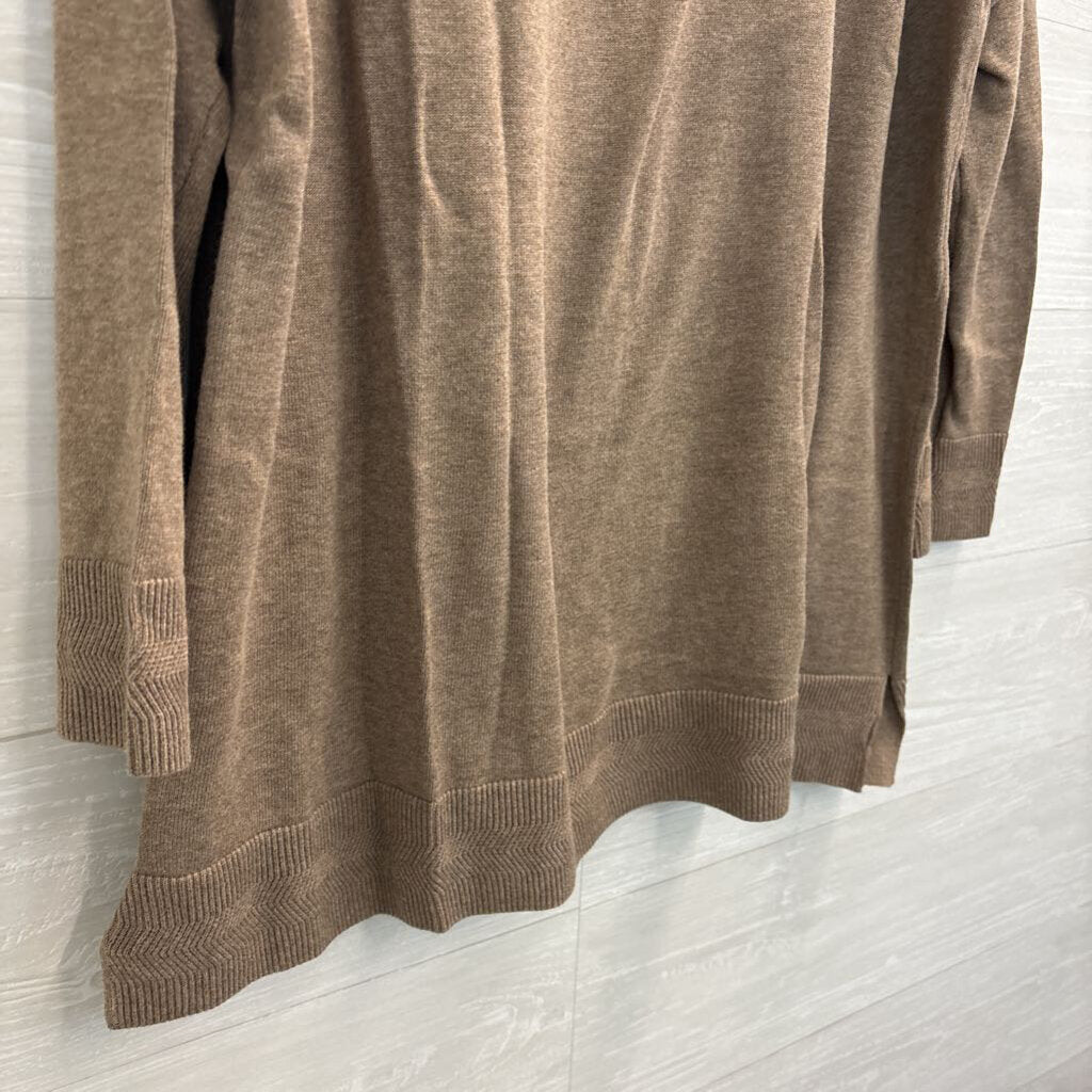 Jeanne Pierre Brown Long Sleeve Top 1X