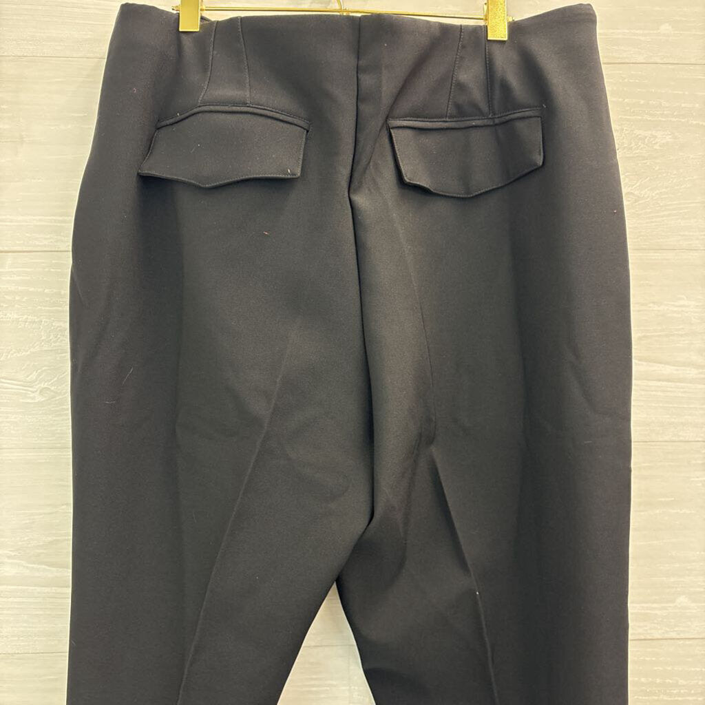 Haven and Blair Black Pull On Trouser Pants Extra Large