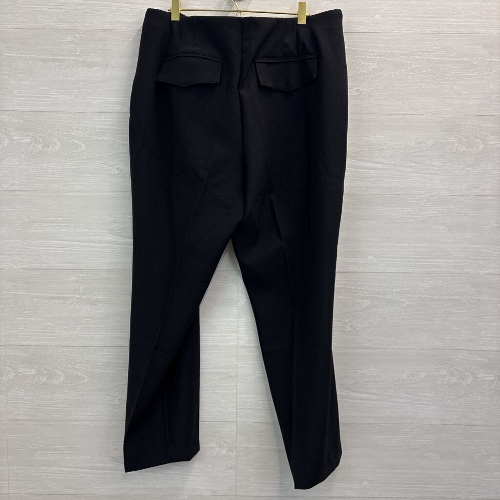 Haven and Blair Black Pull On Trouser Pants Extra Large