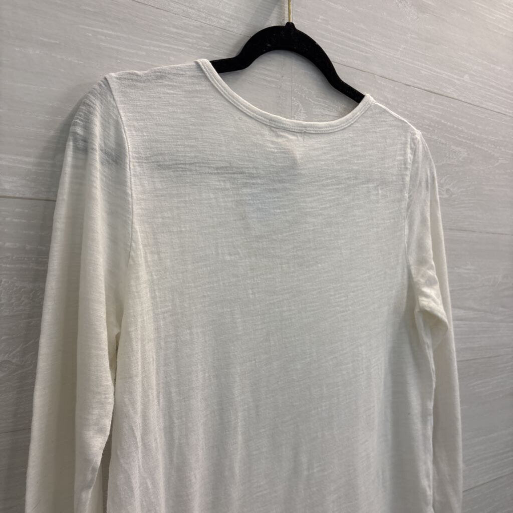 Sundance White Long Sleeve Top Small