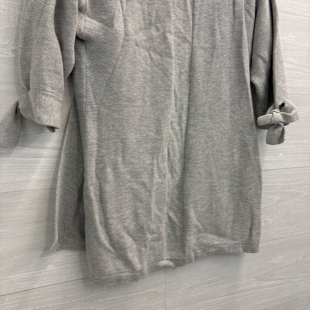 Lucky Brand Grey Knit Open Front Sweater Extra Small