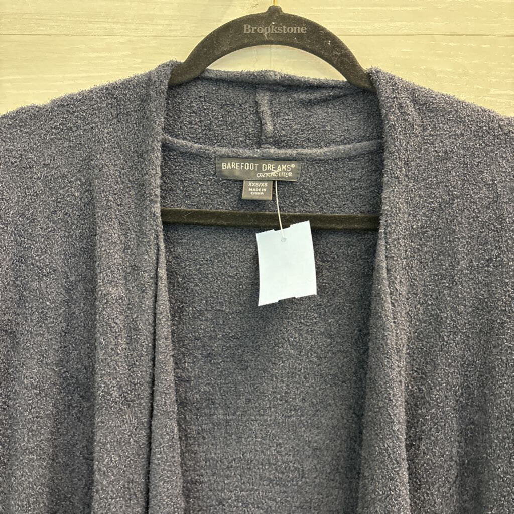 Barefoot Dreams Blue Soft Long Sleeve Open Front Cardigan Sweater XXS/ XS