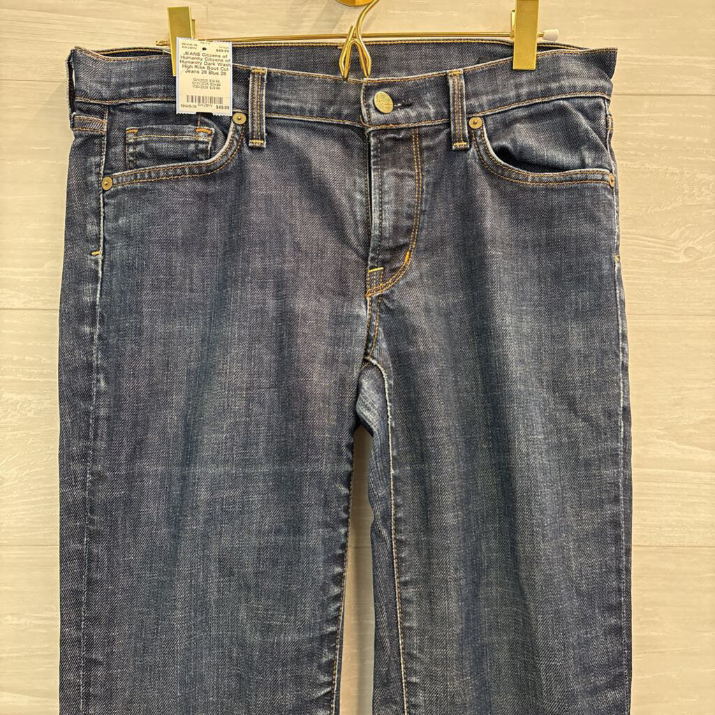 Citizens of Humanity Dark Wash High Rise Boot Cut Jeans 28