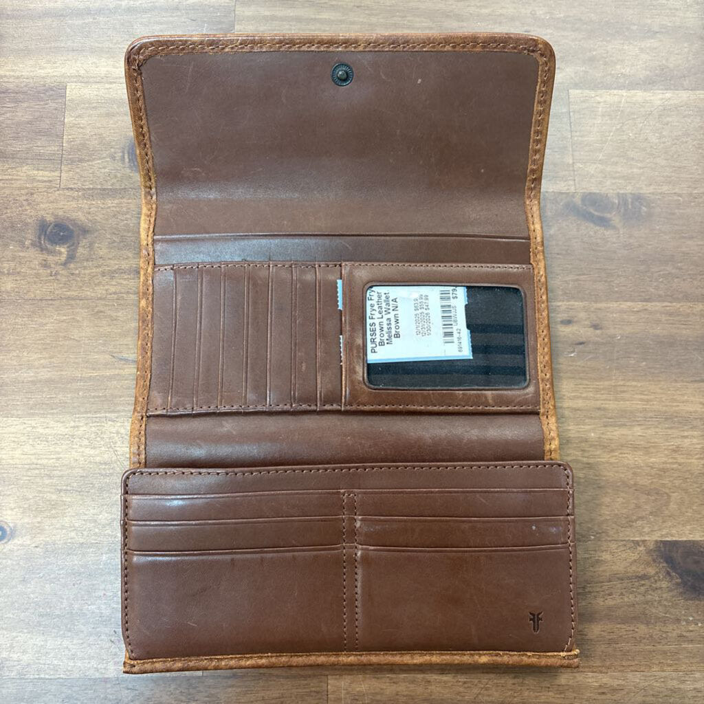 Frye Brown Leather Melissa Wallet