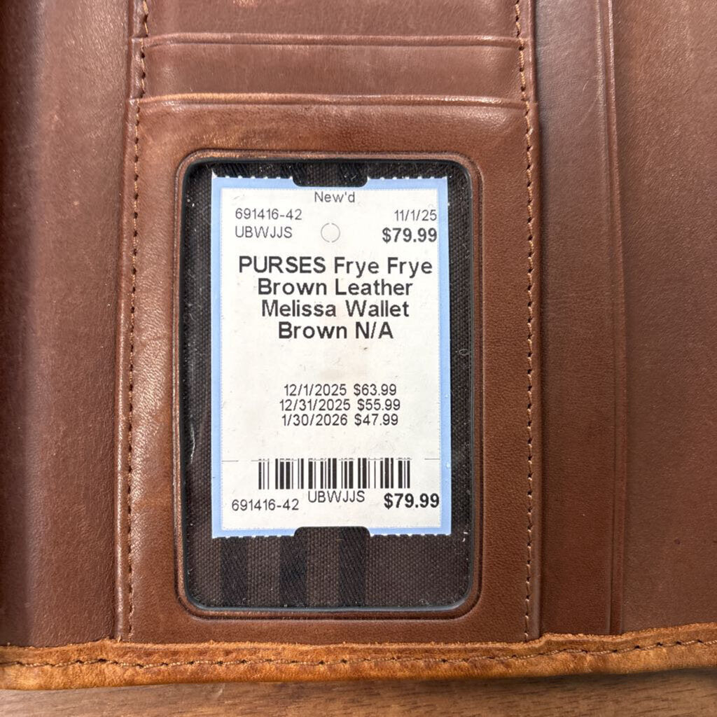 Frye Brown Leather Melissa Wallet