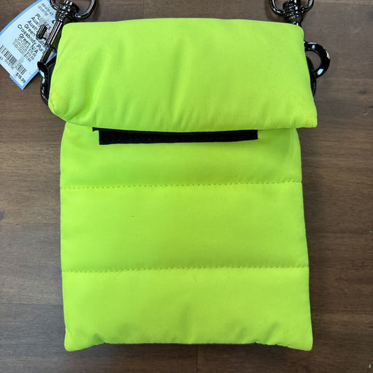 Welle Australia Neon Green Quilted Crossbody Purse