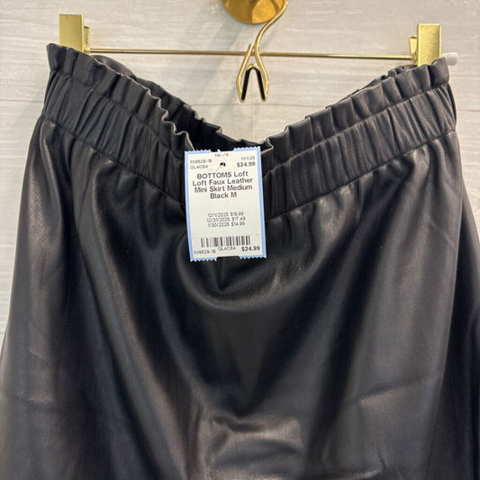 Loft Faux Leather Mini Skirt Medium