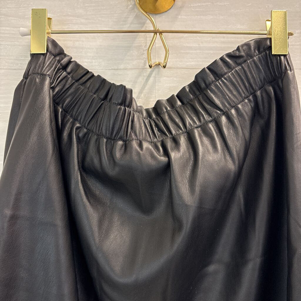 Loft Faux Leather Mini Skirt Medium
