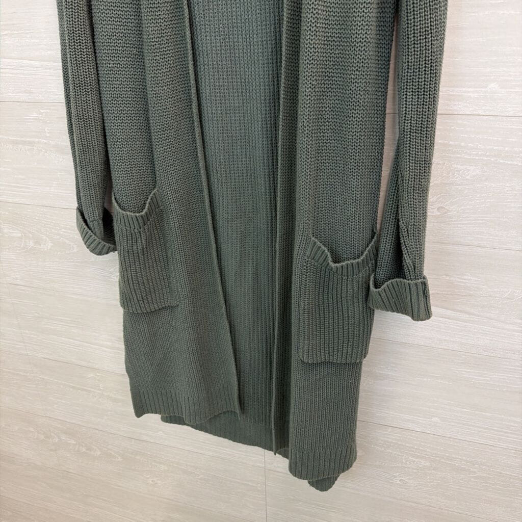 Lou & Grey Long Open Front Cardigan Small