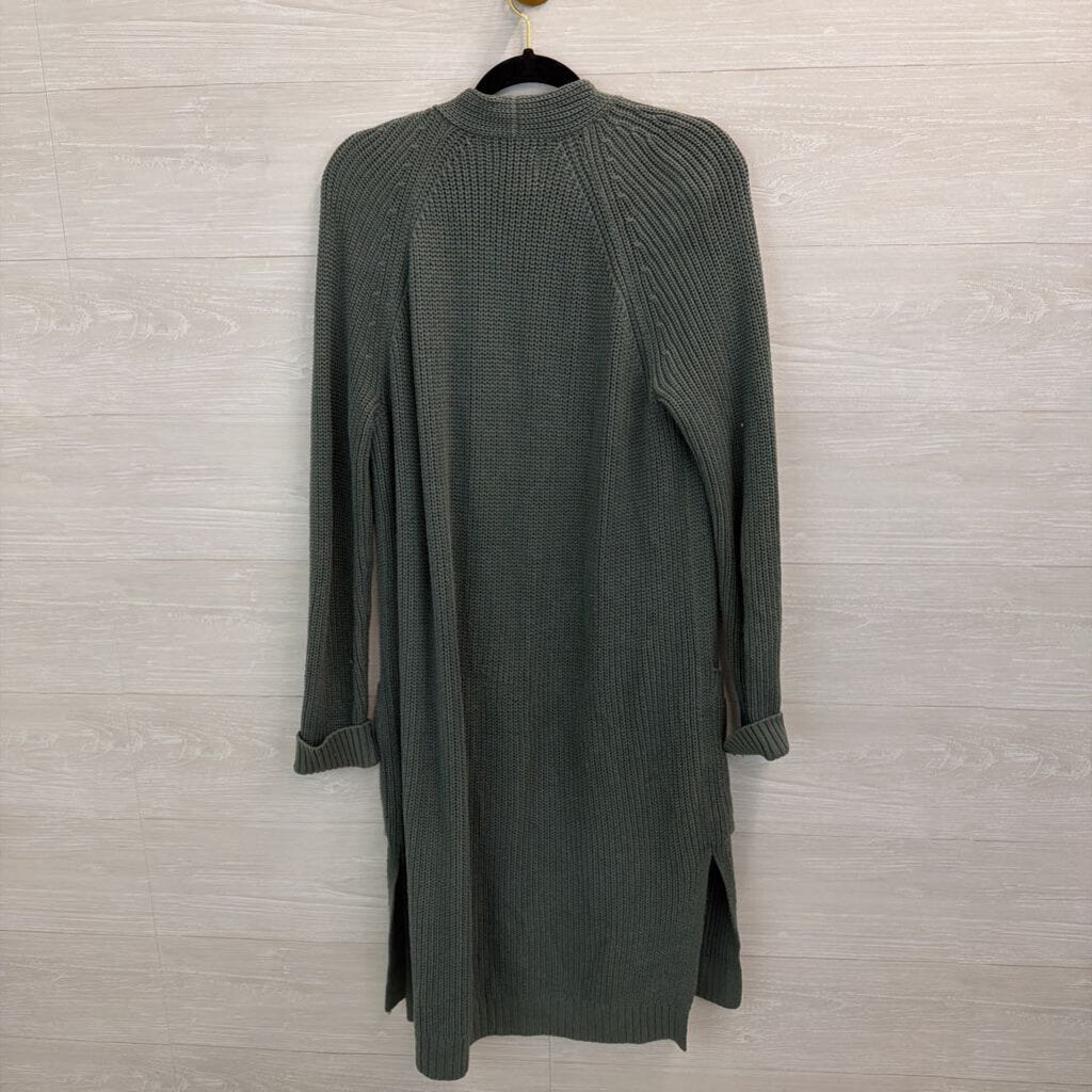 Lou & Grey Long Open Front Cardigan Small