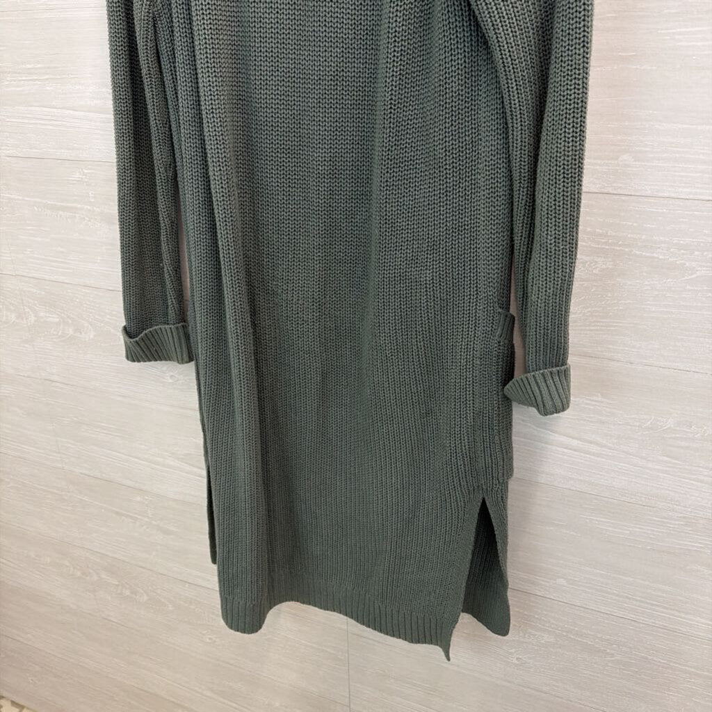 Lou & Grey Long Open Front Cardigan Small