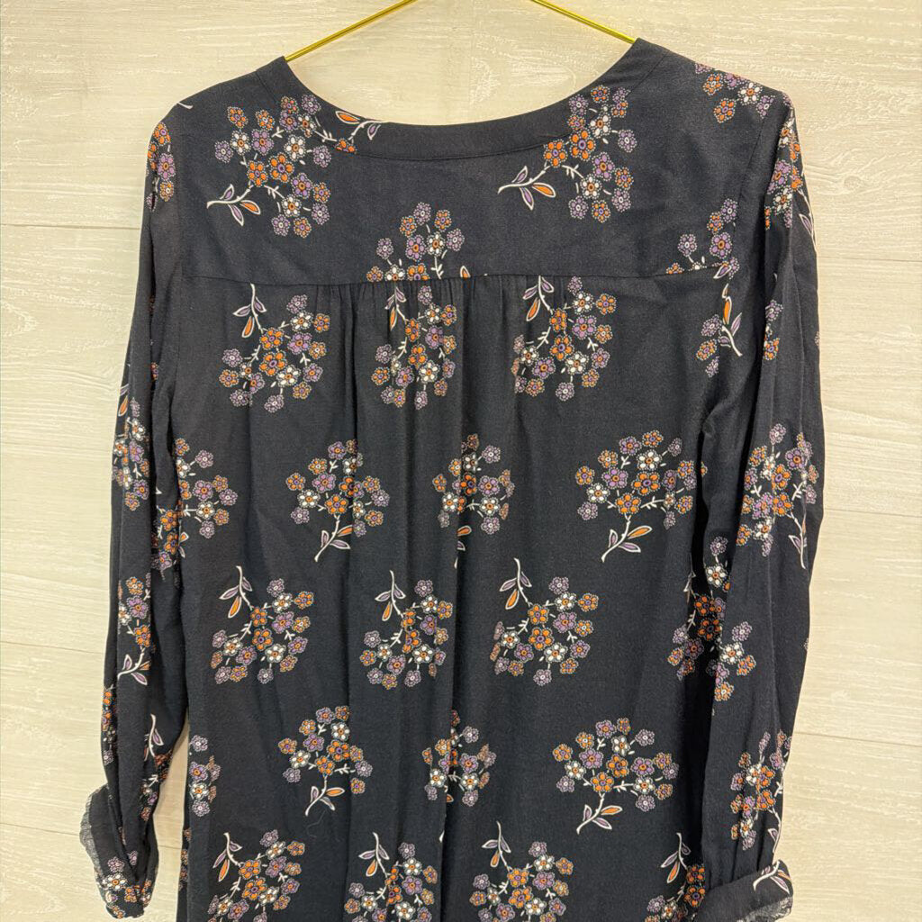Loft Long Sleeve Printed Dress Medium Tall