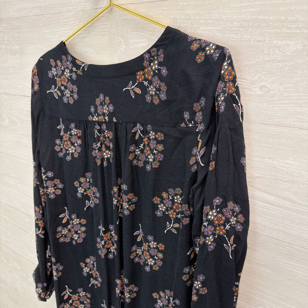 Loft Long Sleeve Printed Dress Medium Tall