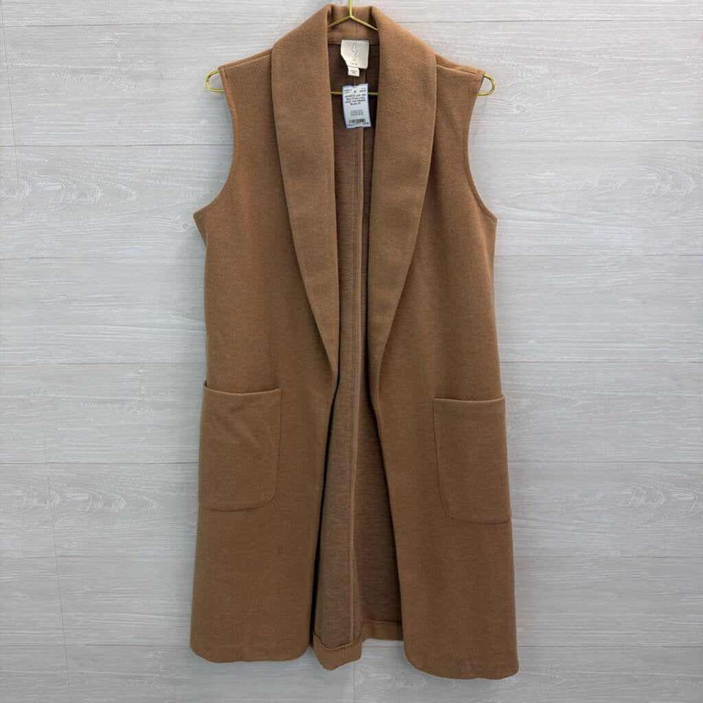 Joie Open Front Long Lined Vest Medium