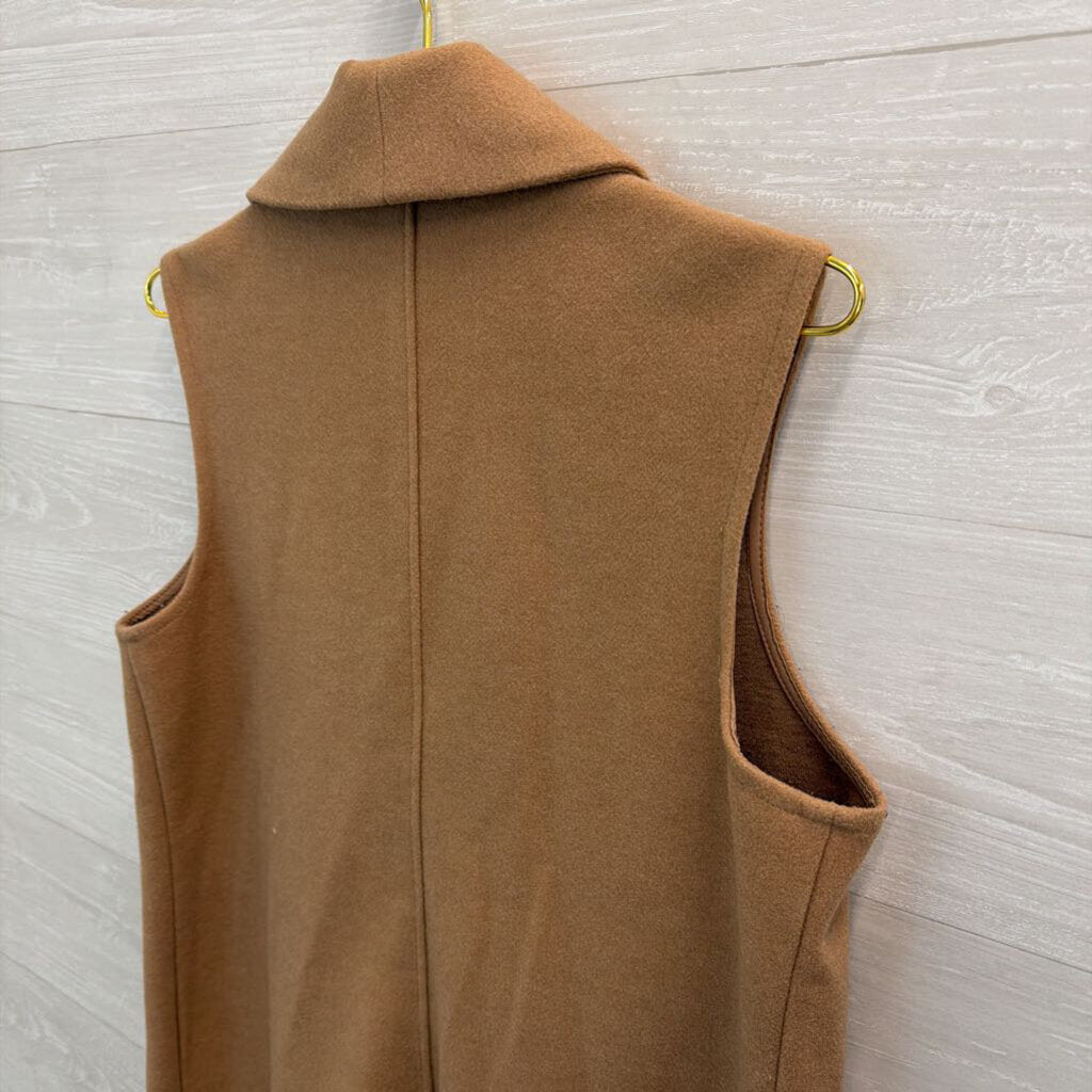 Joie Open Front Long Lined Vest Medium