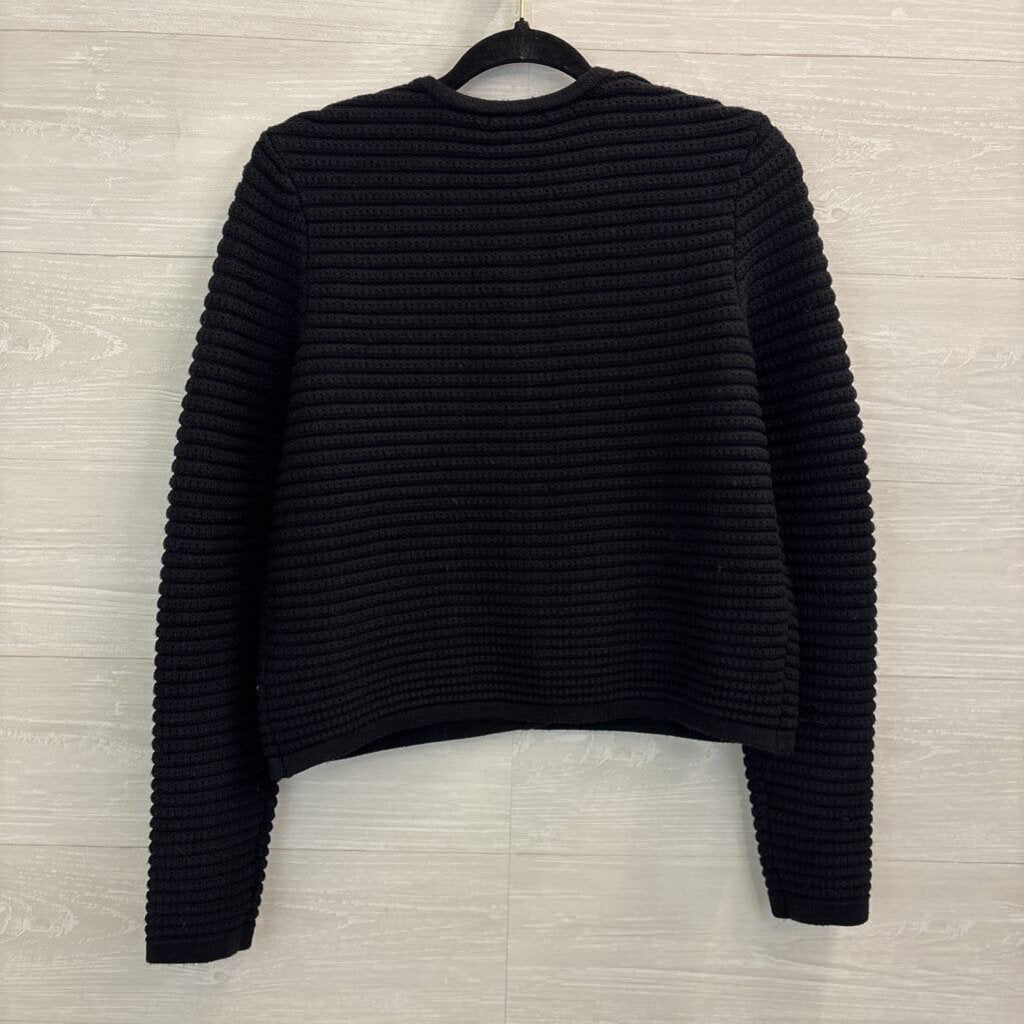 Joie Black Button Up Sweater Large