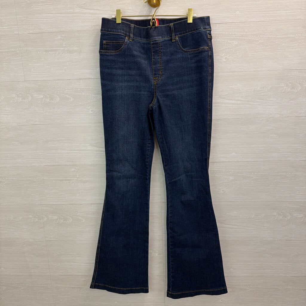 Spanx Dark Wash Flare Denim Leggings Large