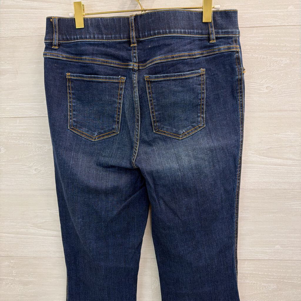 Spanx Dark Wash Flare Denim Leggings Large