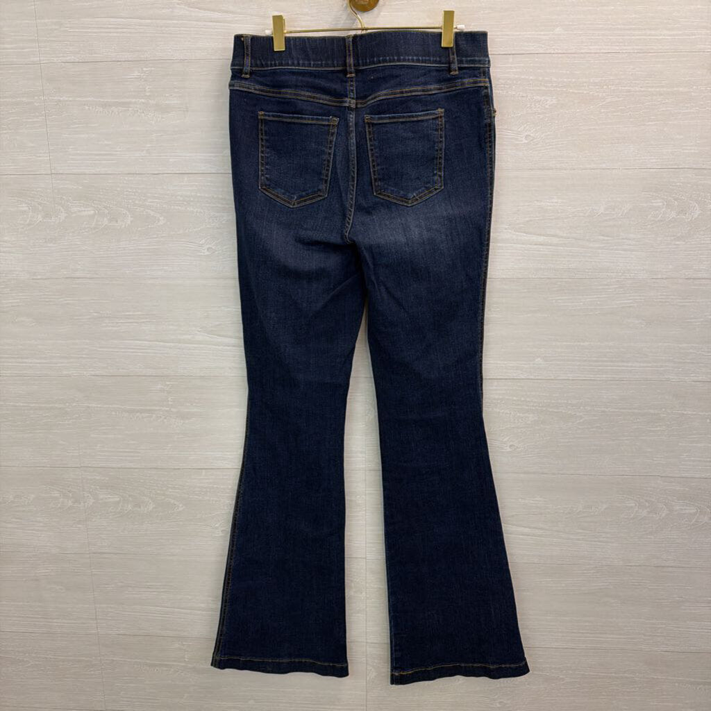 Spanx Dark Wash Flare Denim Leggings Large