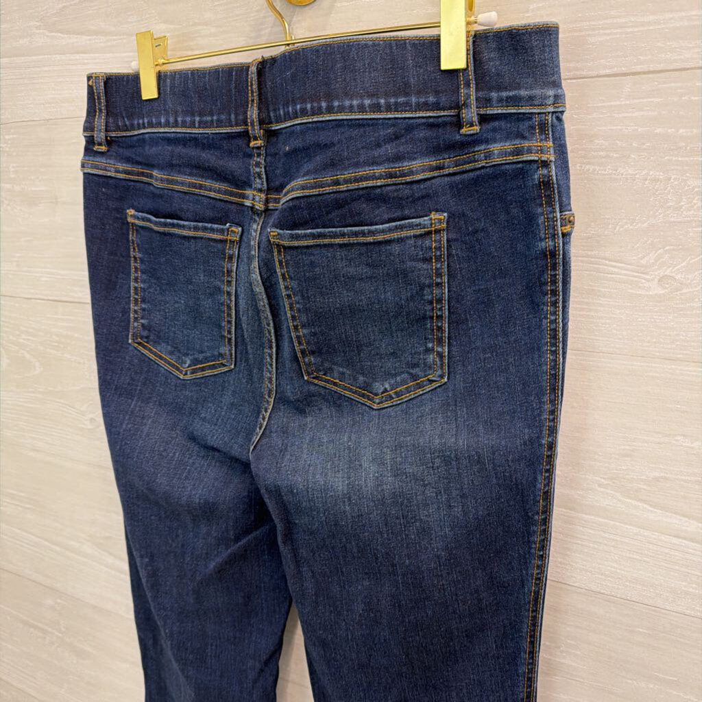 Spanx Dark Wash Flare Denim Leggings Large